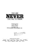 Tapa de You are never too old to learn