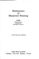 Tapa de Mathematics of manpower planning