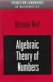 Tapa de Algebraic theory of numbers