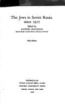 Tapa de The Jews in Soviet Russia since 1917