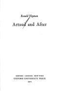 Tapa de Artaud and after