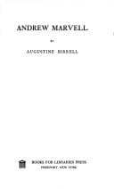 Tapa de Andrew Marvell