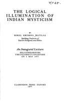 Tapa de The Logical illumination of Indian mysticism