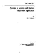 Tapa de Migration of uranium and thorium