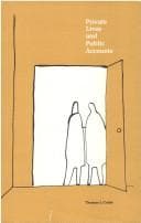 Tapa de Private lives and public accounts