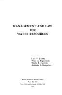 Tapa de Management and law for water resources