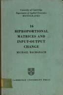 Tapa de Biproportional matrices & input-output change