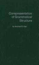 Tapa de Corepresentation of grammatical structure