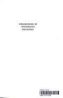 Tapa de Explorations in Whitehead's philosophy
