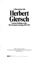 Tapa de A discussion with Herbert Giersch