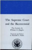 Tapa de The Supreme Court and the Bicentennial