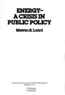 Tapa de Energy, a crisis in public policy