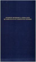 Tapa de Synopsis methodica animalium quadrupedum et serpentini generis