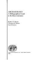 Tapa de Archaeology, a bibliographical guide to the basic literature