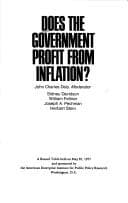 Tapa de Does the government profit from inflation?