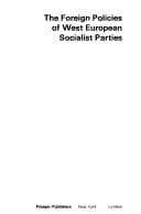 Tapa de The Foreign policies of West European socialist parties