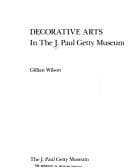 Tapa de Decorative arts in the J. Paul Getty Museum