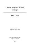 Tapa de Case marking in Australian languages