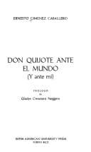 Tapa de Don Quijote ante el mundo (y ante mí)