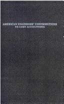 Tapa de American engineers' contributions to cost accounting