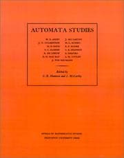 Tapa de Automata Studies. (AM-34), Volume 34