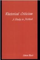 Tapa de Rhetorical criticism