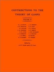 Tapa de Contributions to the Theory of Games (AM-40), Volume IV