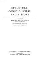 Tapa de Structure, consciousness, and history