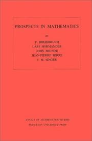 Tapa de Prospects in mathematics