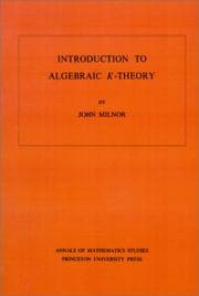 Tapa de Introduction to Algebraic K-Theory. (AM-72) (Annals of Mathematics Studies)