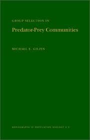 Tapa de Group selection in predator-prey communities
