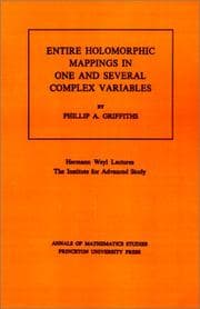 Tapa de Entire holomorphic mappings in one and several complex variables