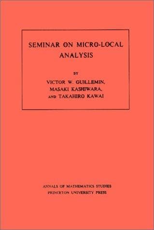 Tapa de Seminar on micro-local analysis