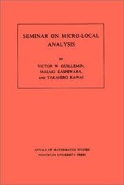 Tapa de Seminar on micro-local analysis