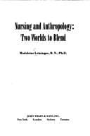 Tapa de Nursing and anthropology