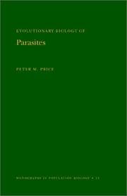 Tapa de Evolutionary biology of parasites