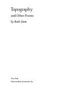 Tapa de Topography, and other poems