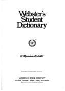 Tapa de Webster's student dictionary