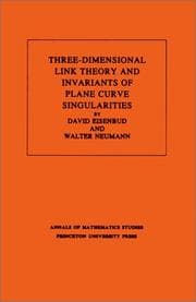 Tapa de Three-dimensional link theory and invariants of plane curve singularities