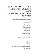 Tapa de Ignatius of Loyola, his personality and spiritual heritage, 1556-1956