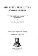 Tapa de The education of the wage-earners