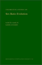 Tapa de Theoretical studies on sex ratio evolution