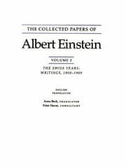 Tapa de The Collected Papers of Albert Einstein, Volume 2: The Swiss Years