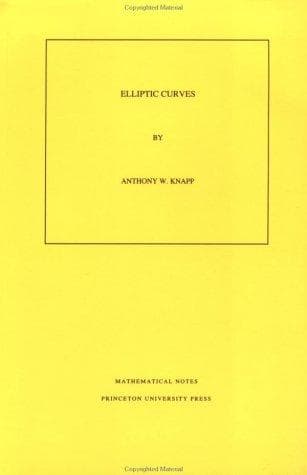 Tapa de Elliptic curves