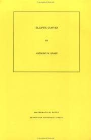 Tapa de Elliptic curves