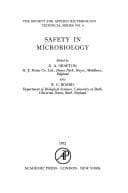 Tapa de Safety in Microbiology (Society for Applied Bacteriology. Technical series)