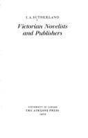 Tapa de Victorian novelists and publishers