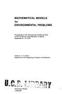 Tapa de Mathematical models for environmental problems