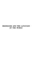 Tapa de Heidegger and the language of the world