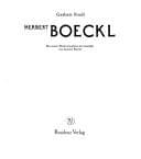 Tapa de Herbert Boeckl